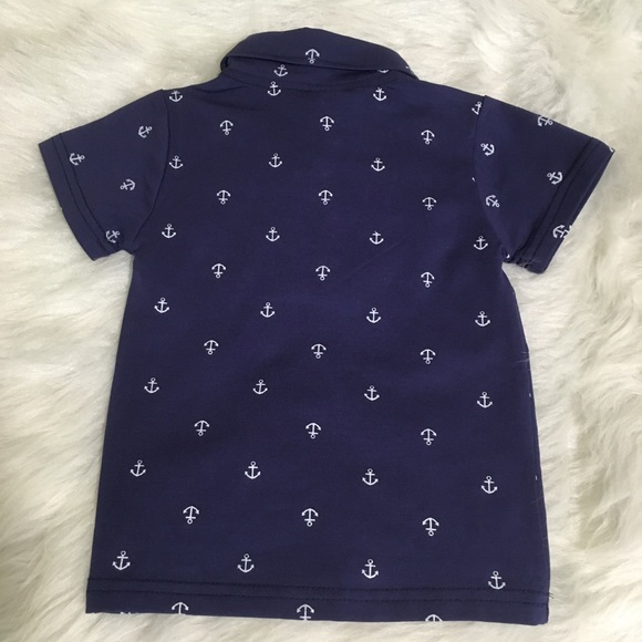 🥳 HP 🎊 Boys 2pc Anchors Away ⚓ Polo and Tan Pant - Picture 3 of 4